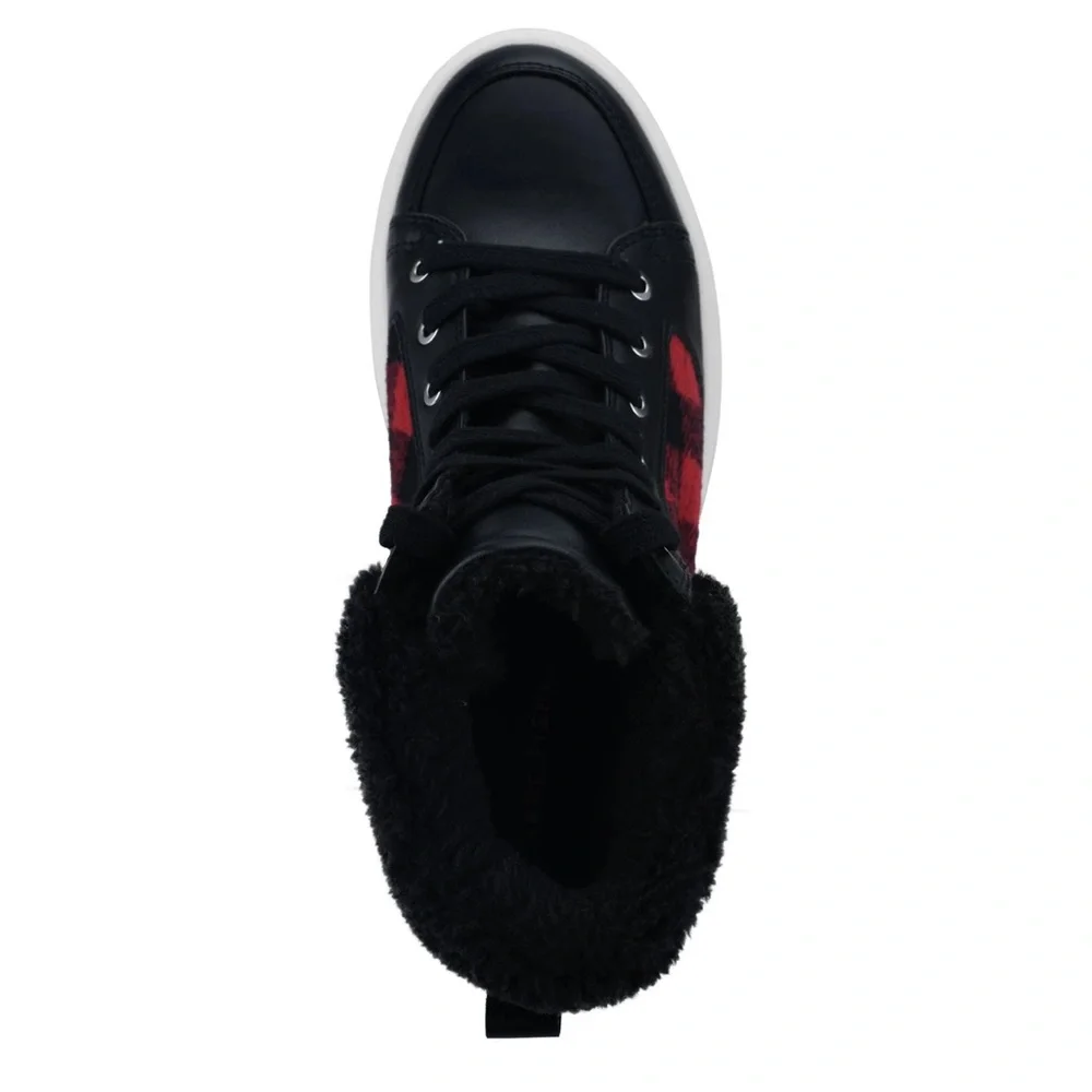 New Marc Fisher Fellow buffalo plaid sneaker - Picture 4 of 10
